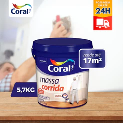 Massa Corrida Pva 6kg (5,7KG) Facil De Lixar E Aplicar Galão - Coral