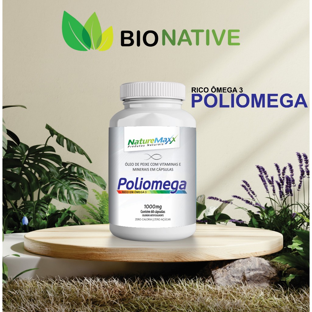 Polivitamínico A-Z com Ômega-3 EPA/DHA ÓleoBio Softgel 500/1000mg 60 Cápsulas - Suplemento Alimentar Natural