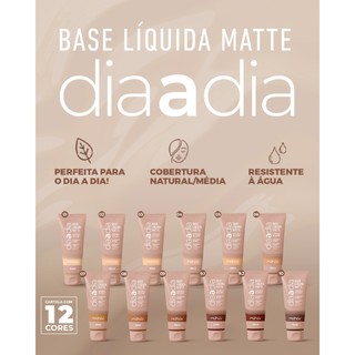 Base Líquida Matte Mahav Dia a Dia Cobertura Natural