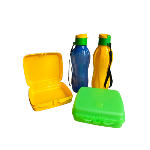 Tupperware cores do Brasil Garrafas Porta Snack Sanduiche Tapoer