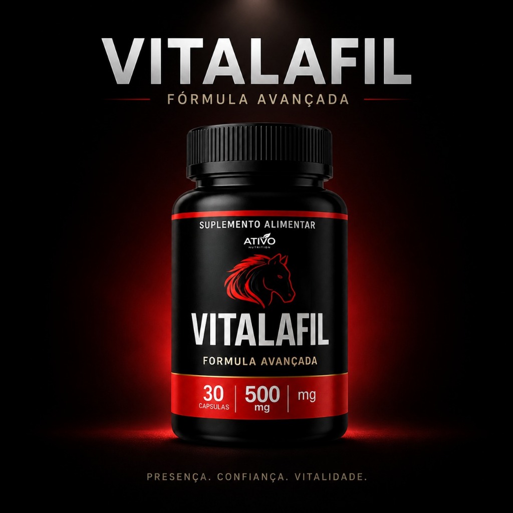 VITALAFIL | Ativo Nutrition - 500mg - 30 Cápsulas - Suplemento Alimentar - Energia, Disposição e Bem-Estar
