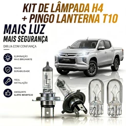 Lampada farol ALTO / BAIXO + LANTERNA MITSUBISHI MITSUBISHI L200 TRITON 2007 ATÉ 2017