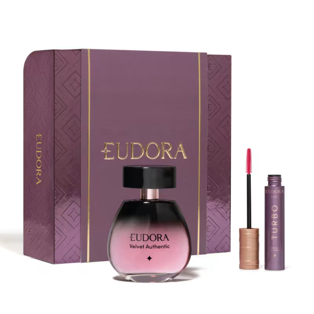 Kit Presente Velvet Authentic - Perfume e Máscara de Cílios (2 Itens)