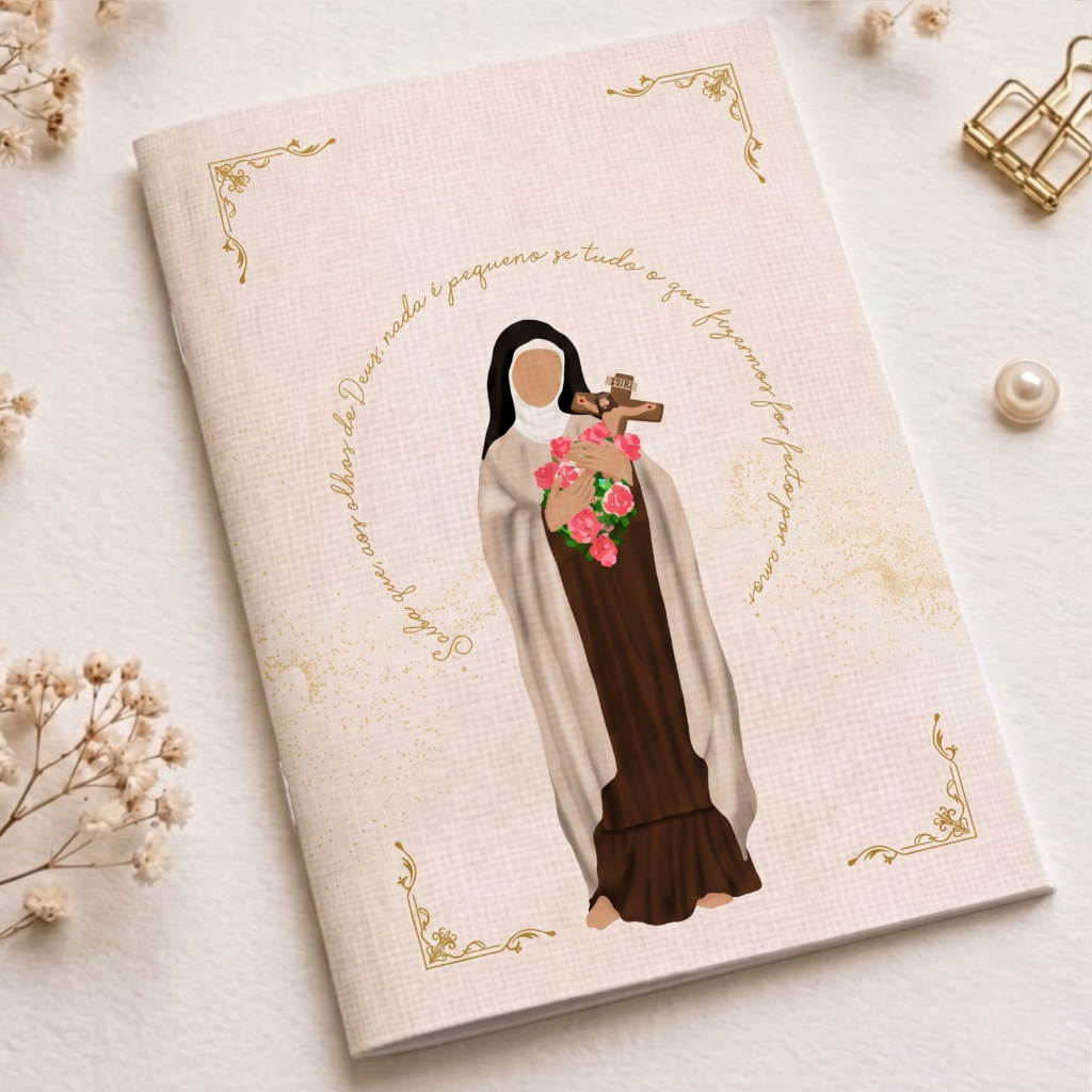 CADERNO ORAÇÃO | KIT 10 LIVROS DE ORAÇÃO PERSONALIZADOS PARA BATIZADO / EUCARISTIA / LEMBRANCINHA