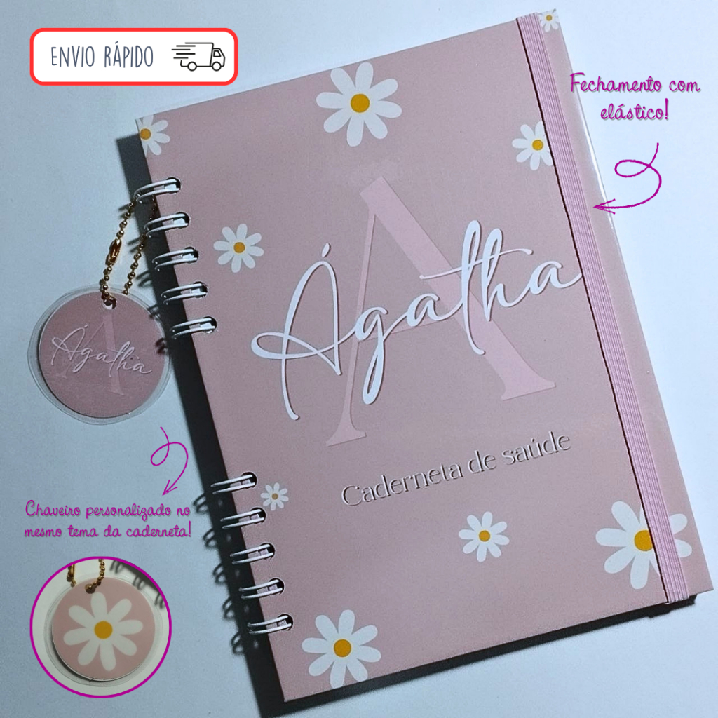 Caderneta de Vacinação Atualizada Personalizada | Nome na Capa | Menino e Menina | Capa Dura