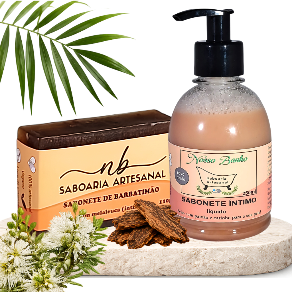 Kit Sabonete Íntimo Líquido e Barra com Melaleuca