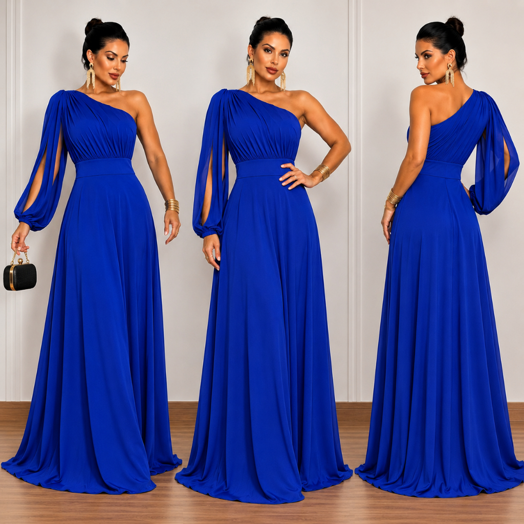 Kit Vestido Ana Bela,Vestido Longo, Vestido Madrinha, Vestido Festa, Casamento, Vestido Formatura, Vestido Elegante