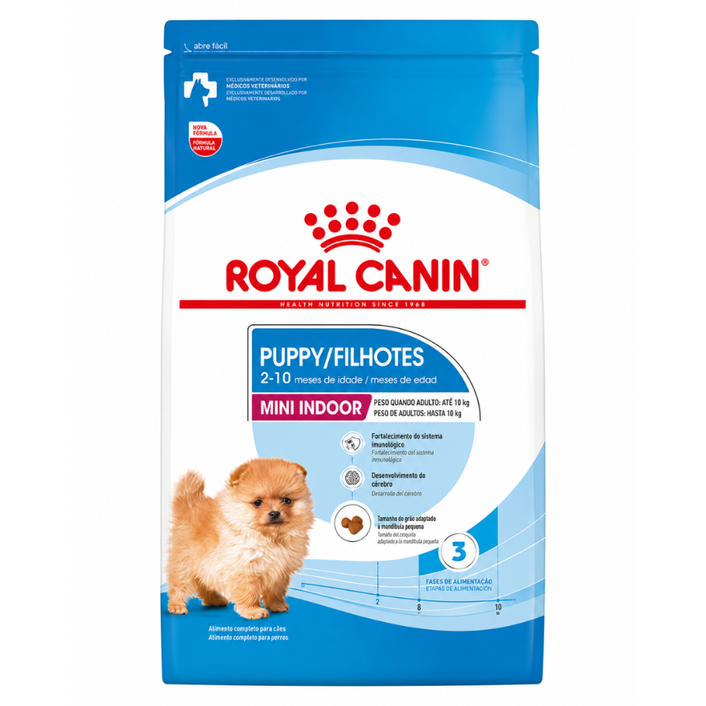 Royal Canin Mini Indoor Ração Para Cães Filhotes 7,5kg