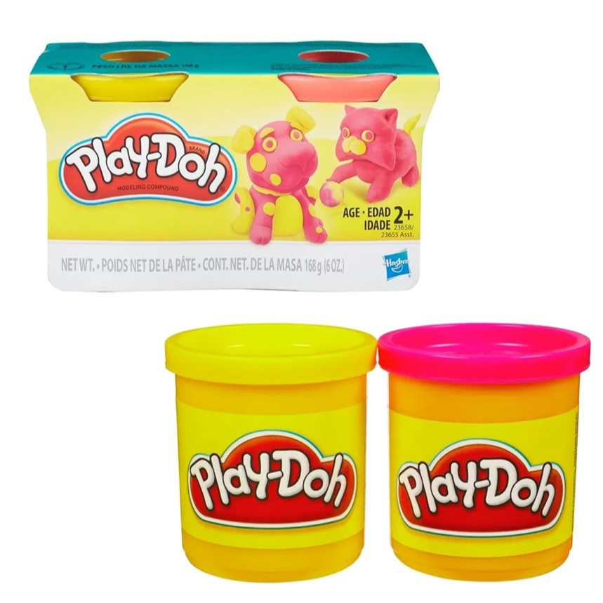 G0860 Massa De Modelar Playdoh Com 2 Potes 170g Sortido - Hasbro
