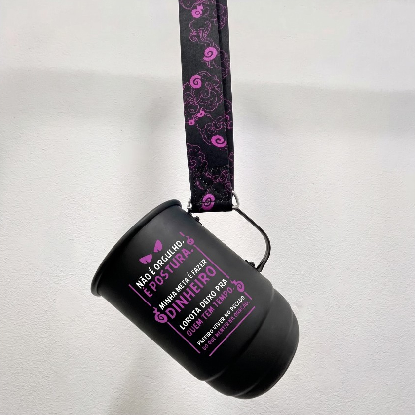 Caneca Gengar Personalizada Com Nome + Tirante Exclusivo 850ml Terceirão — imagem 2 de 2