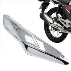Protetor Escapamento CB Twister 250 Adaptado Fan Titan 160 Cromado Moto
