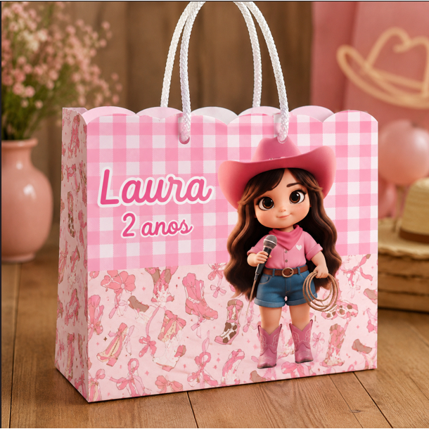 Sacola personalizada PEGUE E MONTE sacolinhas mimos lembrancinhas festa qualquer tema