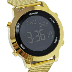 Relógio Champion Feminino Digital Led Dourado CH40062U