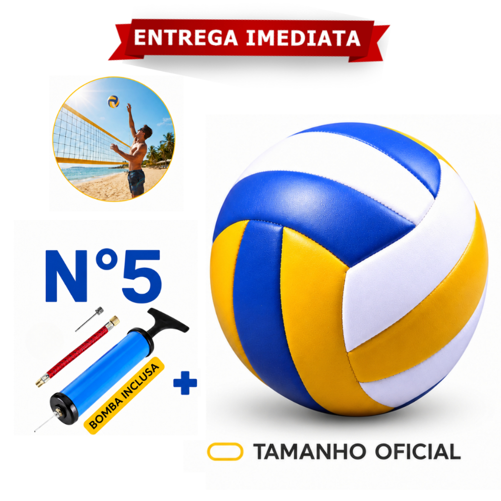 Bola Tamanho Oficial Para Volei Praia Quadra Campo