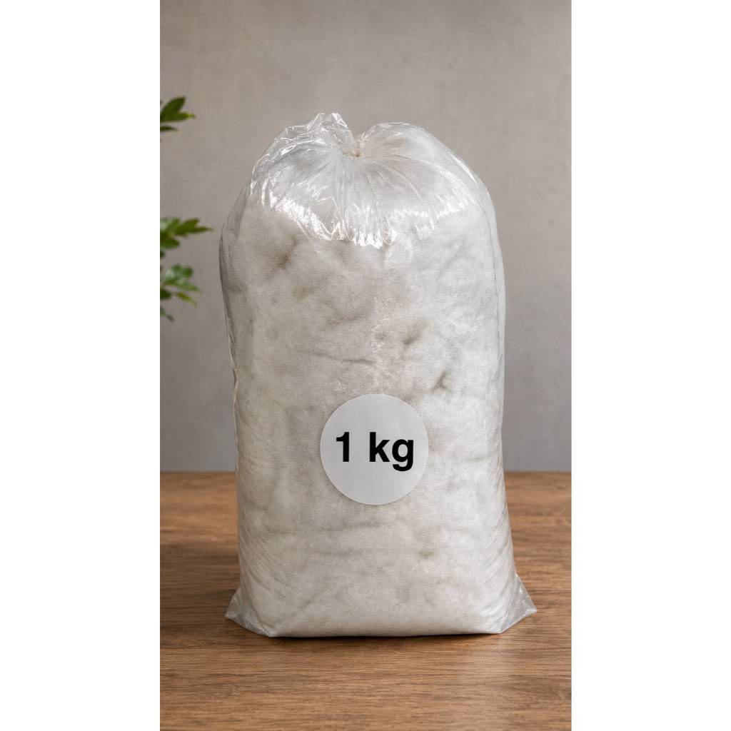 1Kg Fibra Siliconada 100% Virgem - Macia, Almofadas, Travesseiros, Amigurumi, Artesanato