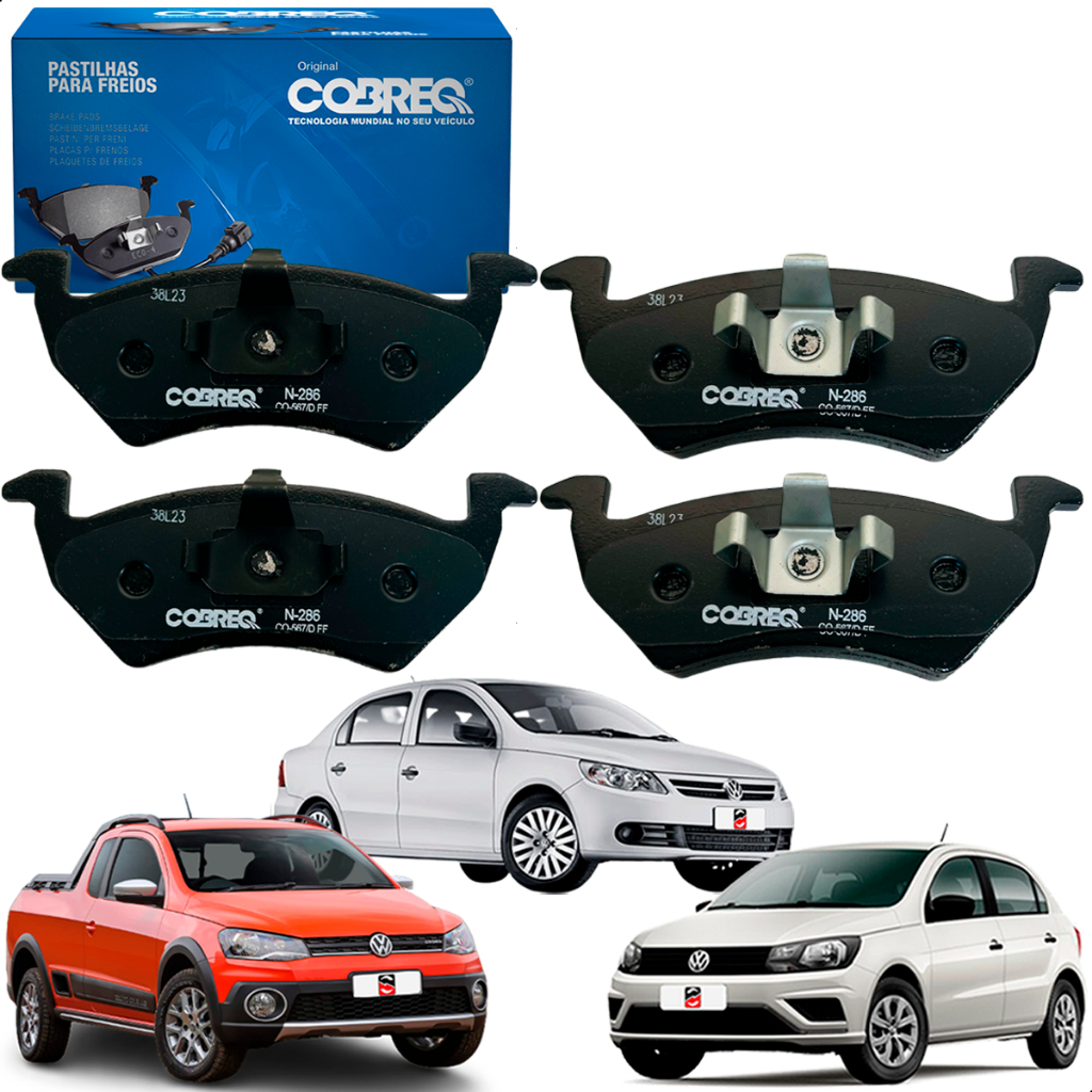 Jogo 4 Pastilha De Freio Original Gol G6 1.6 2013 2014...