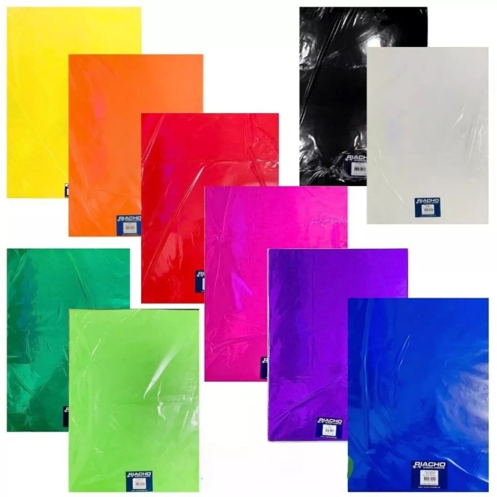 Folhas Papel de Seda Coloridas 50x70 Pipas Raias Artesanatos e Embalagens(Escolha sua Opção.)