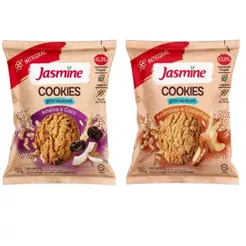 Kit Cookie Jasmine Ameixa e Coco + Amêndoas e Castanhas Zero Açúcar 120g