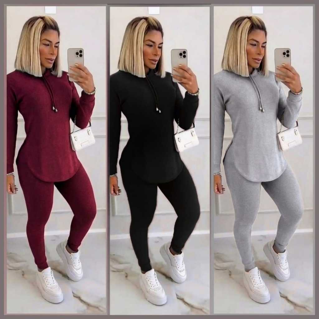 Conjunto Femenino Lanzinha - Conjunto De Frio Calça e Blusa 2026