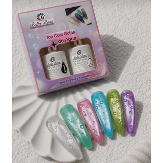 Esmalte Top Coalt Gotas de Água  Bella Rosa