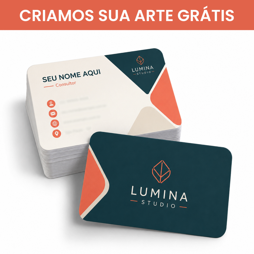 Cartão de Visitas - 1.000un - UV Total Frente 9x5cm Papel Couche 300g