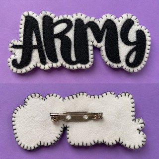 Broche Army,  BTS em Feltro