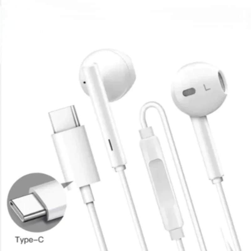Fone de ouvido com fio Tipo C (USB-C) Compativel iPhone 15 /16 e android