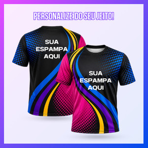 Camiseta Manga Curta Helanca Light Sublimação Total Personalizada