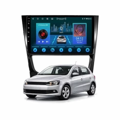 Multimídia G6 Gol Saveiro Voyage 13 A 16 2+64gb Quadcore Carplay Android Gps Bluetooth 9 Polegadas