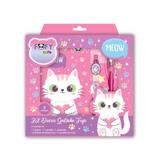 FOFY Kit Diário Gatinho Fofo 5 peças