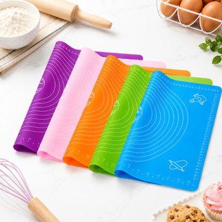 Tapete Tábua Culinária De Silicone Antiaderente Para Abrir Massa 50x40