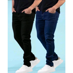 Kit Calças Jeans Masculina para trabalho costura reforçada trabalho NF
