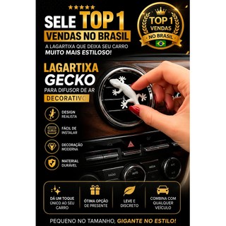 Lagartixa Gecko para difusor de ar do carro, decorativo sem aroma