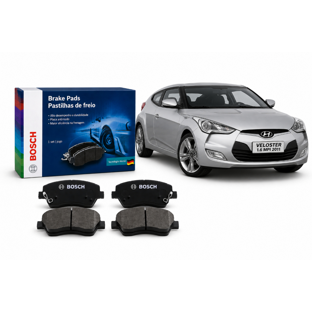 Jogo Pastilha Freio Original Bosch Hyundai Veloster