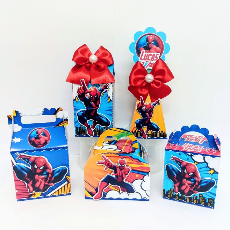 Kit Personalizados HOMEM ARANHA 🕸️ Festa Infantil Lembrancinha Personalizada Mimos Aniversário