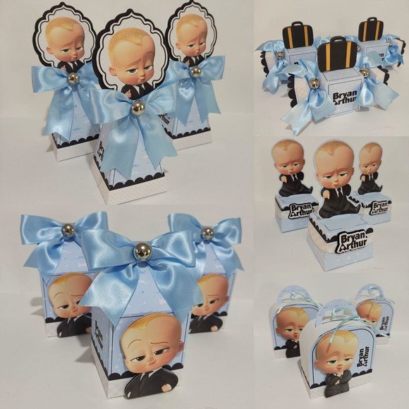Pegue e Monte Kit Festa Personalizada Poderoso Chefinho / Caixinhas para Festa de Aniversário Lembrançinhas