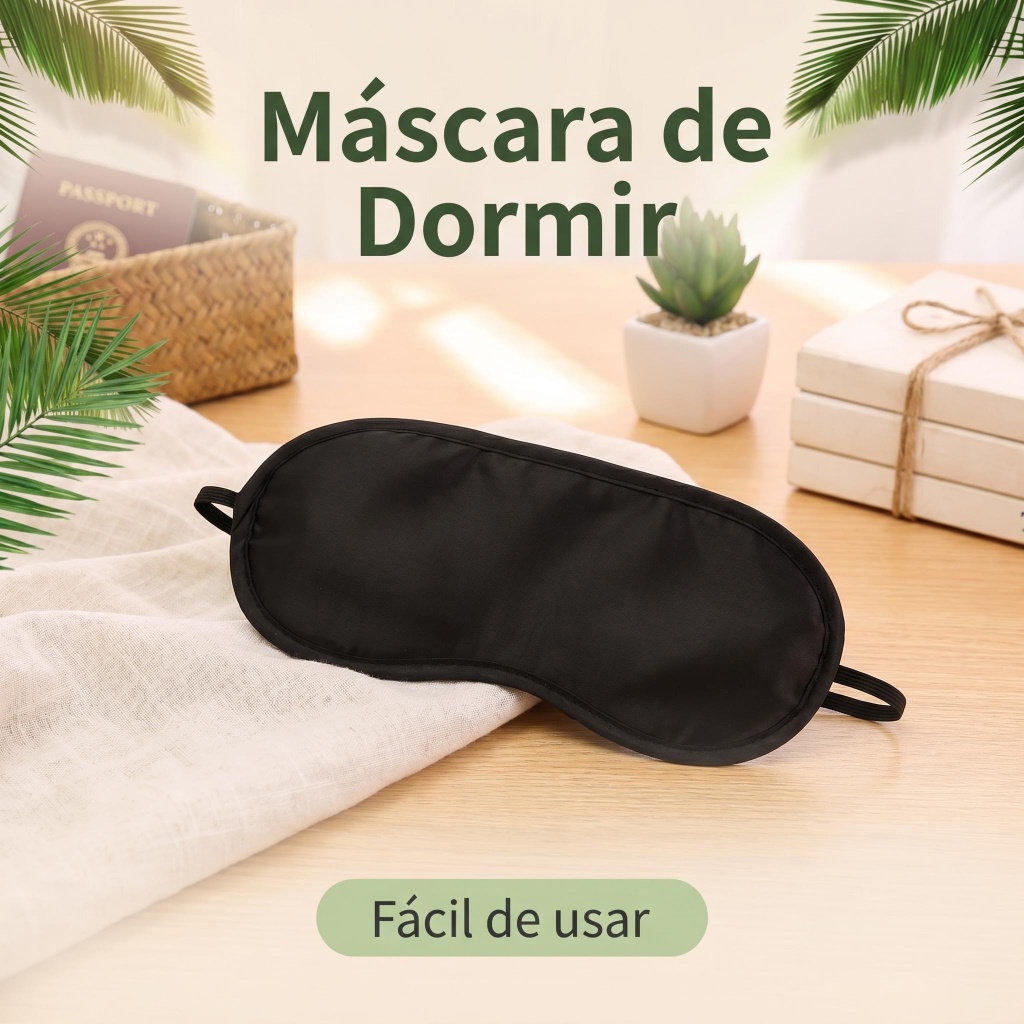 Máscara para Dormir Prática Uso Diário Fácil de Usar