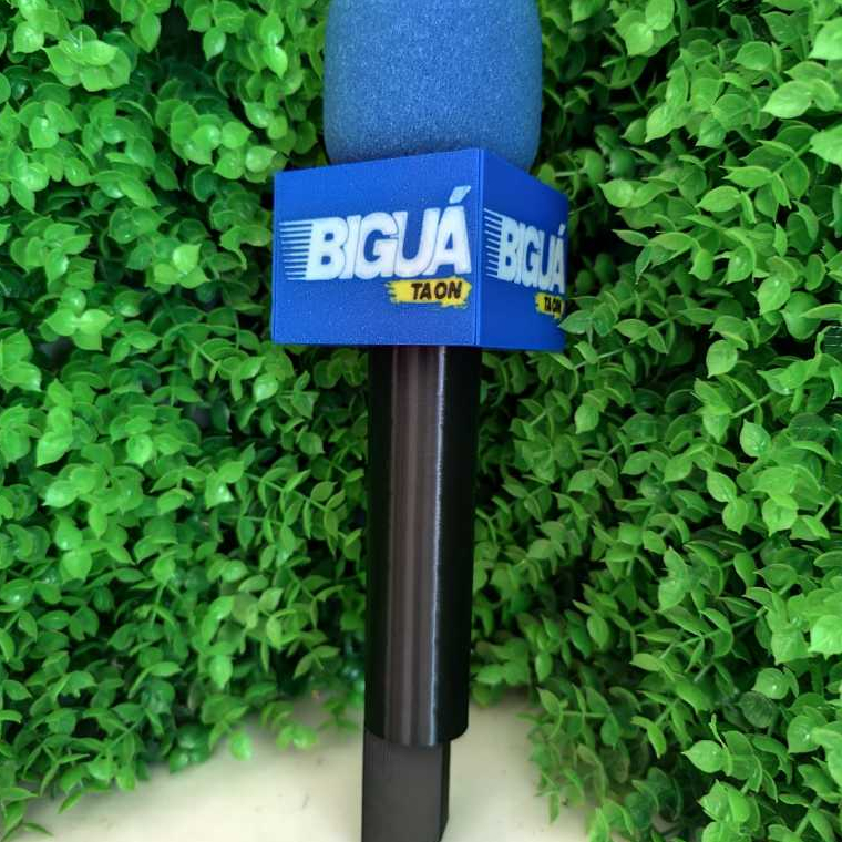 Bastão suporte e Canopla Personalizada – Rádio, Podcast, Igreja, microfone lapela, lark m1 m2 (ENVIAR ARTE ANTES)