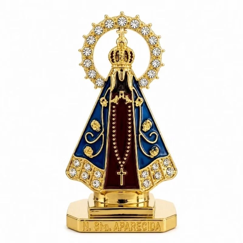 Santinha Nossa Senhora Aparecida Imagem Decoração Painel Automotivo Casa Escritório Miniatura