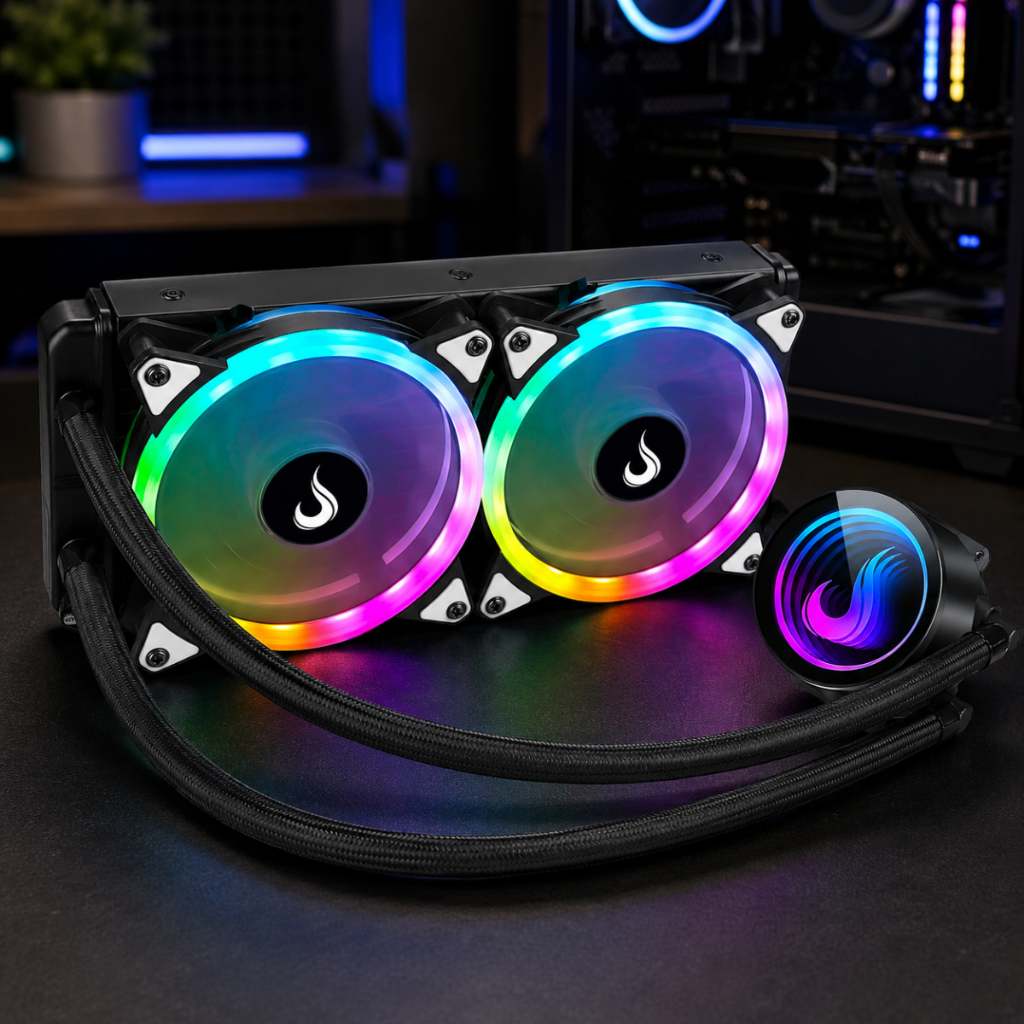 Water Cooler 240mm | Rise Mode | Black Argb | Intel e Amd | Preto