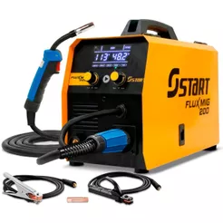 Máquina Inversora De Solda Sinérgica 200a 3 Em 1 Mig Tig Mma Com e Sem Gás E Tocha Fluxmig 200 Start
