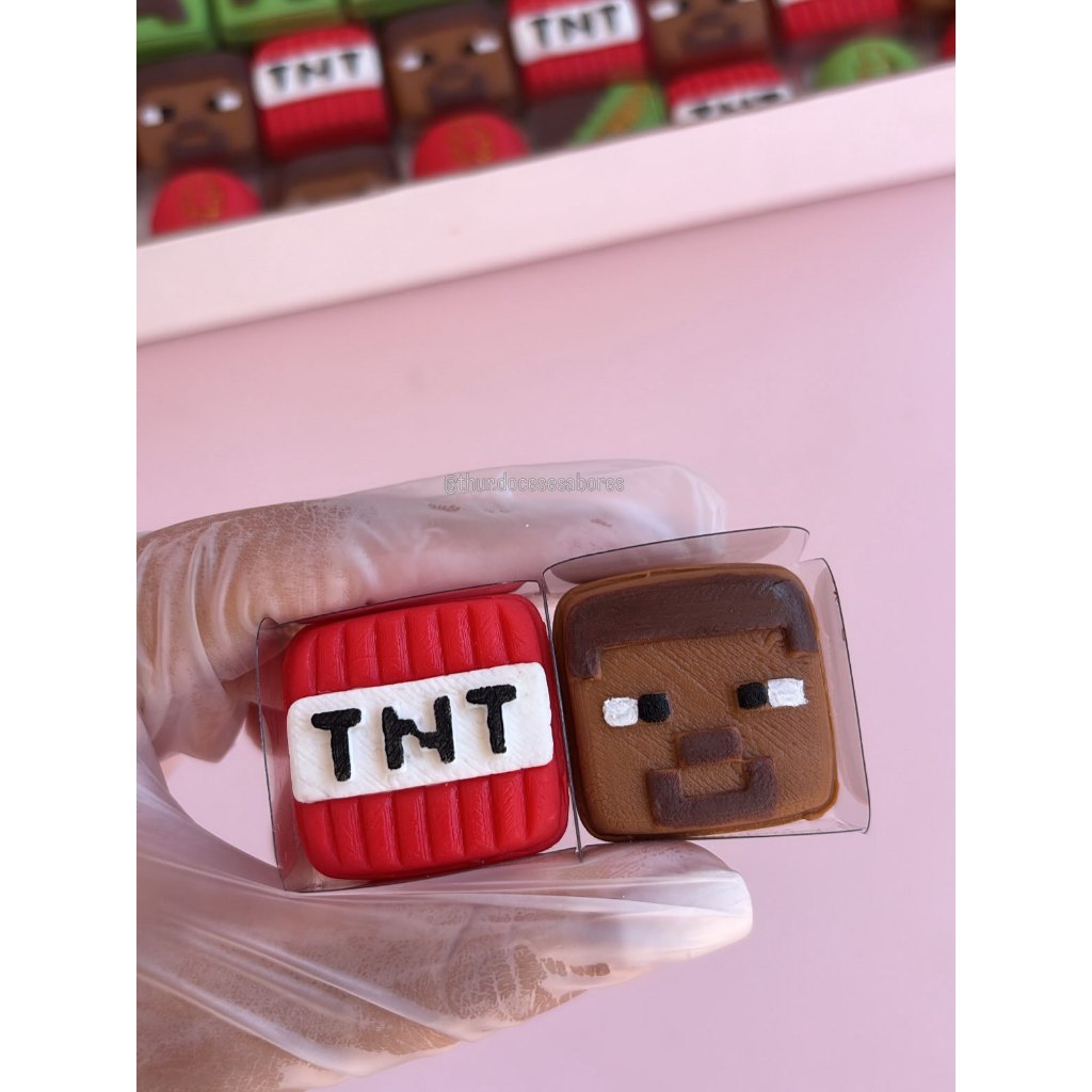 Steve (Jogo da Construção) - Ejetor Modelador para Brigadeiros