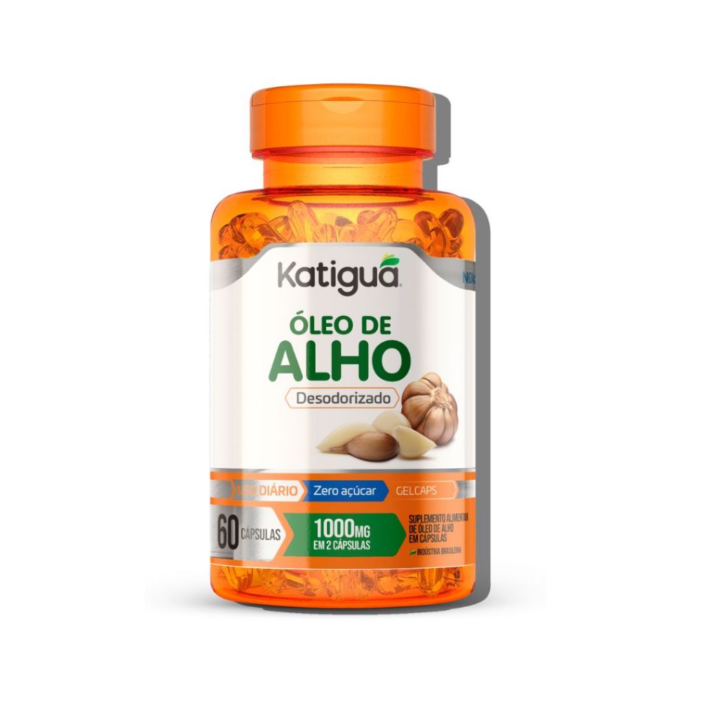 Óleo de Alho Em Cápsulas 100% Puro 60 cápsulas Premium Fortalece Imunidade