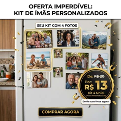 KIT FOTOS IMÃ DE GELADEIRA 5x7cm - QUANTIDADE A SUA ESCOLHA