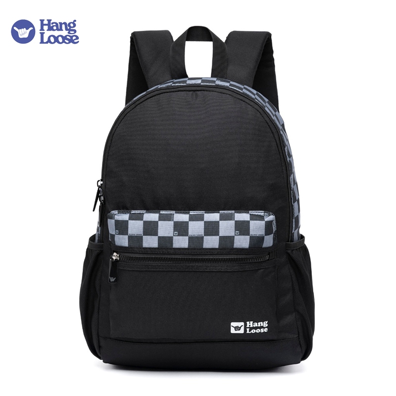 Hang Loose mochila masculina reforçada mochila grande Mochila Masculina  Faculdade Reforçada Preta
