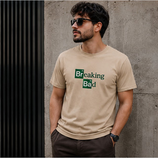 Camiseta Breaking Bad Masculina 100% Algodão Estampa Frontal Premium Unissex