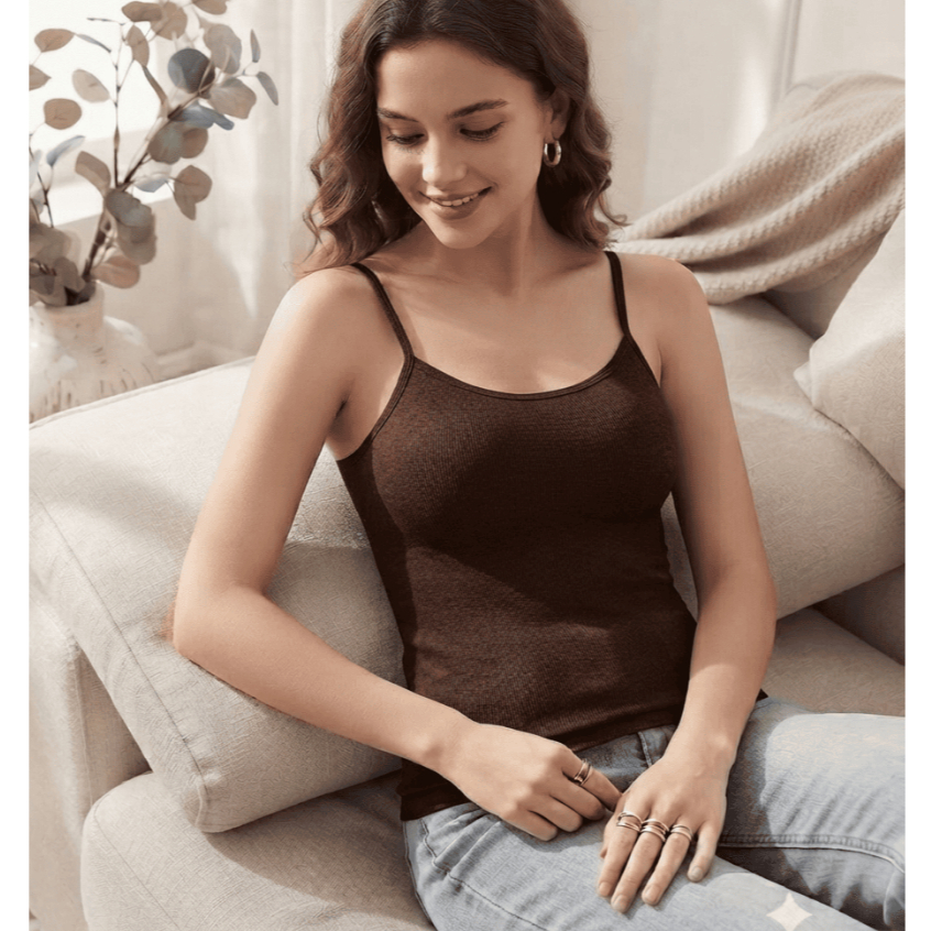 Regata Feminina Blusa Alcinha Viscose Elastano Justinha Confortável Essencial Trabalho Verão Casual