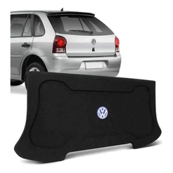 Tampão Bagagito Porta Malas Volkswagen Gol G4 2006 a 2013 Carpete Preto R-Acoustic