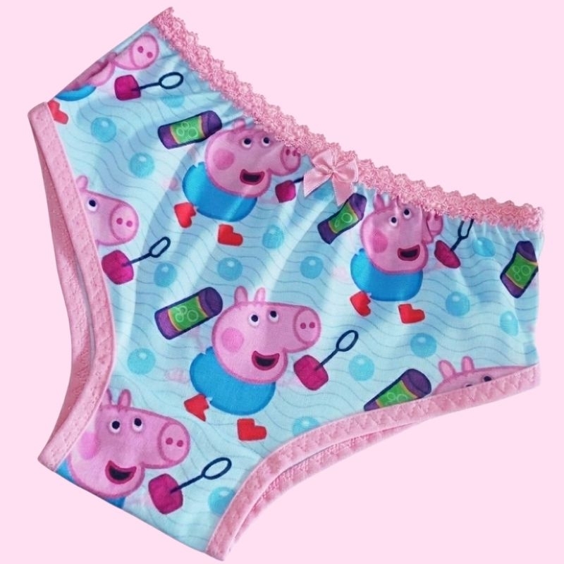 Kit 5 Calcinhas Meninas Infantil forro de algodão Confortáveis Costura reforçada P.M.G.GG