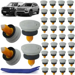 Kit 40 Grampo Presilha Do Forro Porta Para Jeep Compass e Renegade 2015 Até 2021 Todos